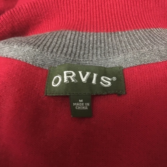 Orvis Sweater Shirt Top Cotton Silk Cashmere Blend Quarter Zip Henley Pullover - Picture 6 of 9